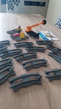 Lego Duplo "Intelli" Lokführer, Weiche, Kran und 14 Schienen