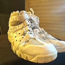 Nike Air Max2 CB '94 Triple White and Silver Men’s High-Top Sneaker US 15 