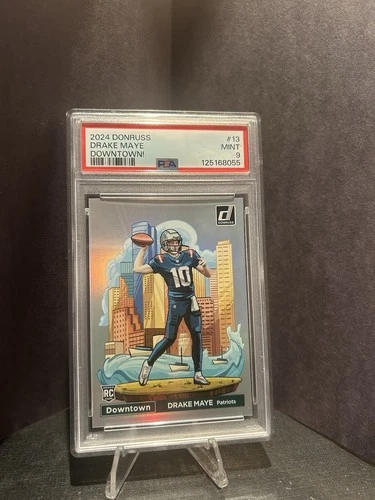2024 Donruss Drake Maye Rookie Downtown PSA 9