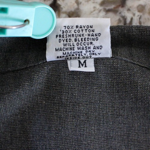 CP Shades Sausalito Shirt Medium Gray Long Sleeve Button Down Pockets Vintage - Picture 6 of 6