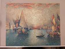 Vintage Wood Jigsaw Puzzle, 758 Piece. " Oriental Traders In Venice