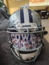 Dallas Cowboys Autographed NFL Revolution Speed  Helmet with 6 Player Signatures