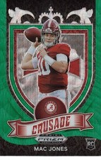 2021 Panini Prizm Draft Picks - MAC JONES GREEN WAVE CRUSADE RC 
