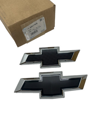 OEM GM 2021-2024 Chevy Trailblazer Front & Rear Bowtie Emblem Set 42617439