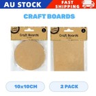 Crafts Boards Wood Pieces Round Rectangle Discs Unpainted DIY Wooden Sheets 10CM