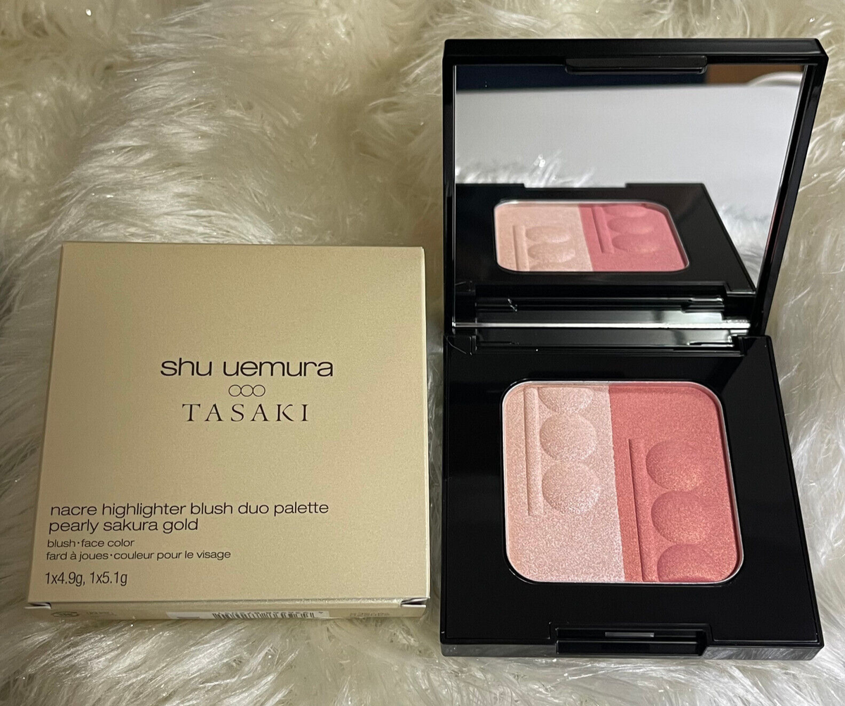 Shu Uemura Tasaki Nacre Highlighter Blush Duo Palette-Pearly