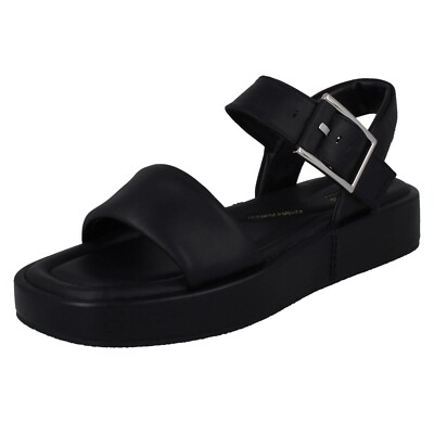Damen Clarks' Alda Band' Freizeit Leder Sandalen - D Einbau