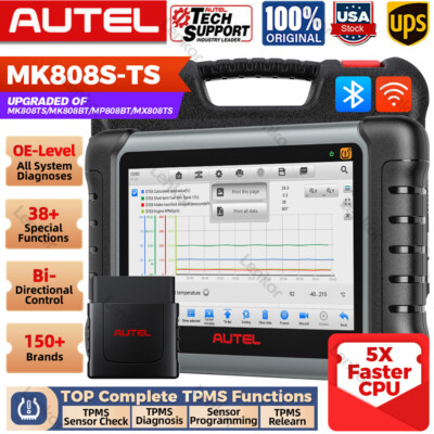 Autel MaxiCOM MK808S-TS OBD2 Bluetooth Scanner Bidirectional TPMS