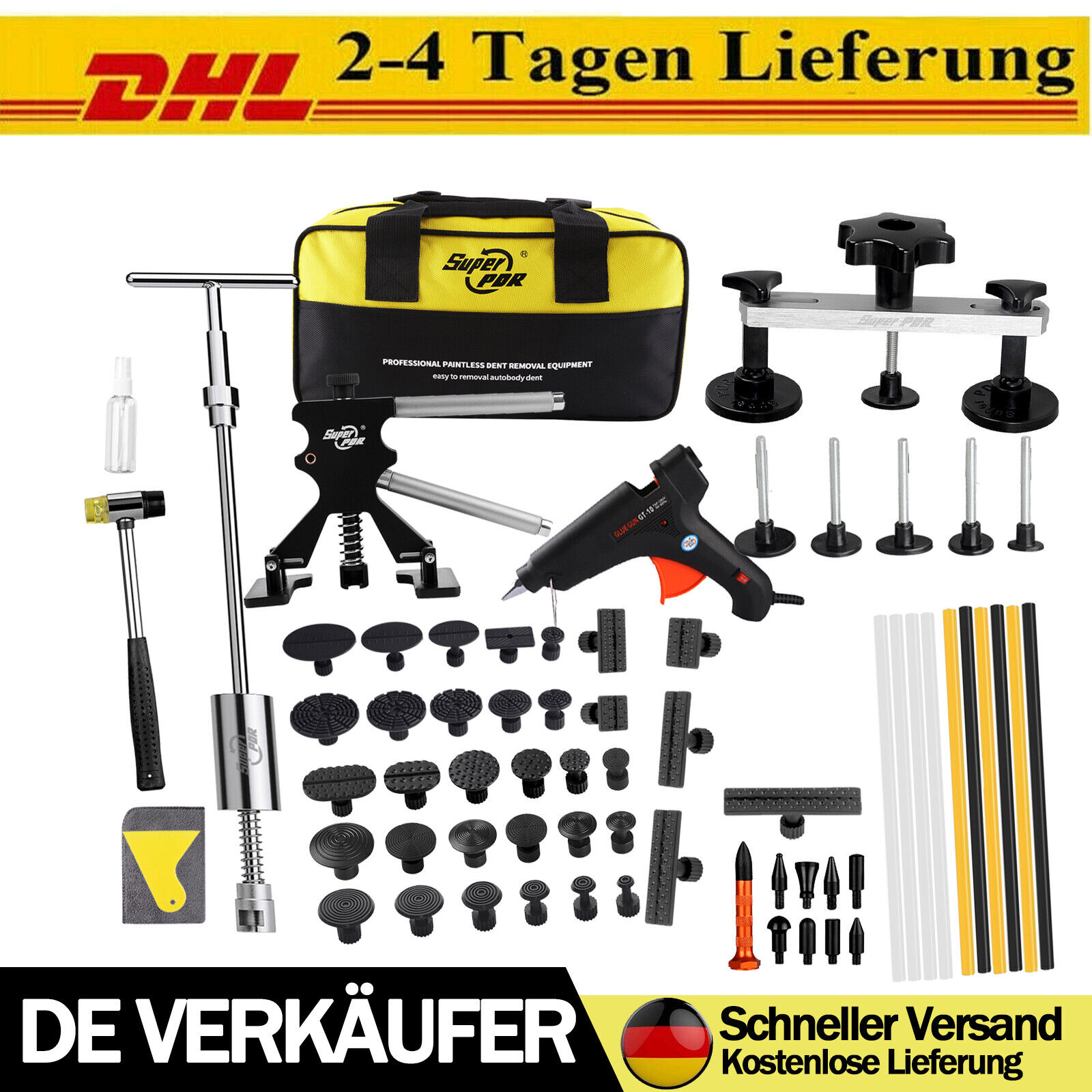 PDR Ausbeulwerkzeug Auto Beulen Reparatur Set Dellenlifter Ausbeul Werkzeug Set