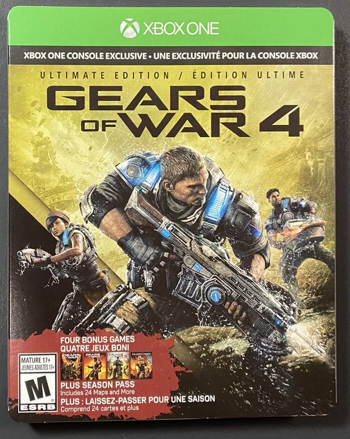 Gears of War 4 [ Ultimate Edition STEELBOOK ] (XBOX ONE) NEW