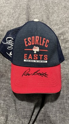 Signed Ron Coote Sydney Roosters Eastern Suburbs NRL Rugby League Members Hat