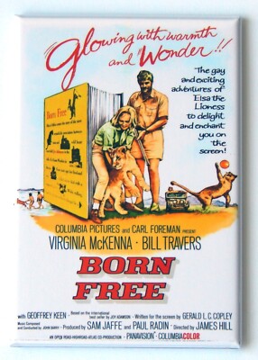 Born Free FRIDGE MAGNET movie poster