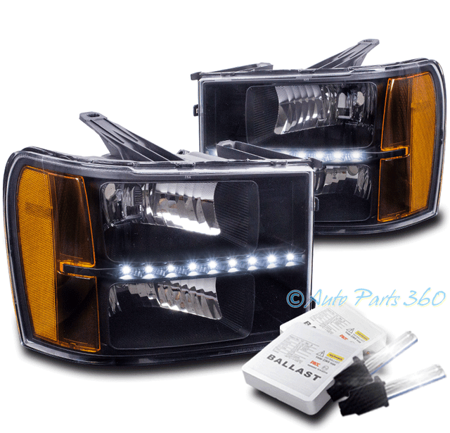 FOR 0713 GMC SIERRA 1500 DENALI BLACK REPLACEMENT LED