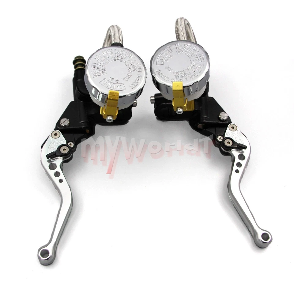 Juego de depósito de cilindro maestro de palanca de freno de embrague apto para motocicleta Yamaha Foto 2 de 4