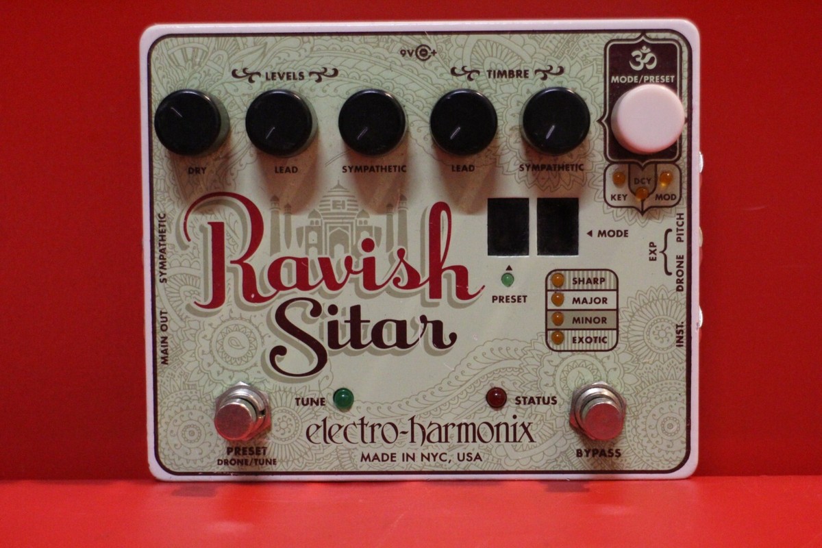 USED Electro Harmonix Ravish Sitar Effects Guitar Pedal U1835
