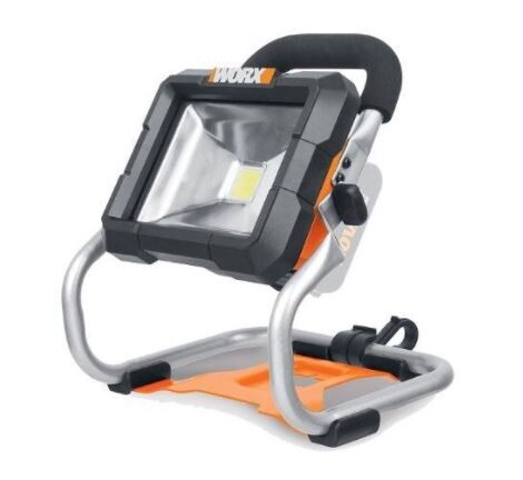 Faretto a led WORX WX026.9 a batteria 20 V e caricabatterie esclusi