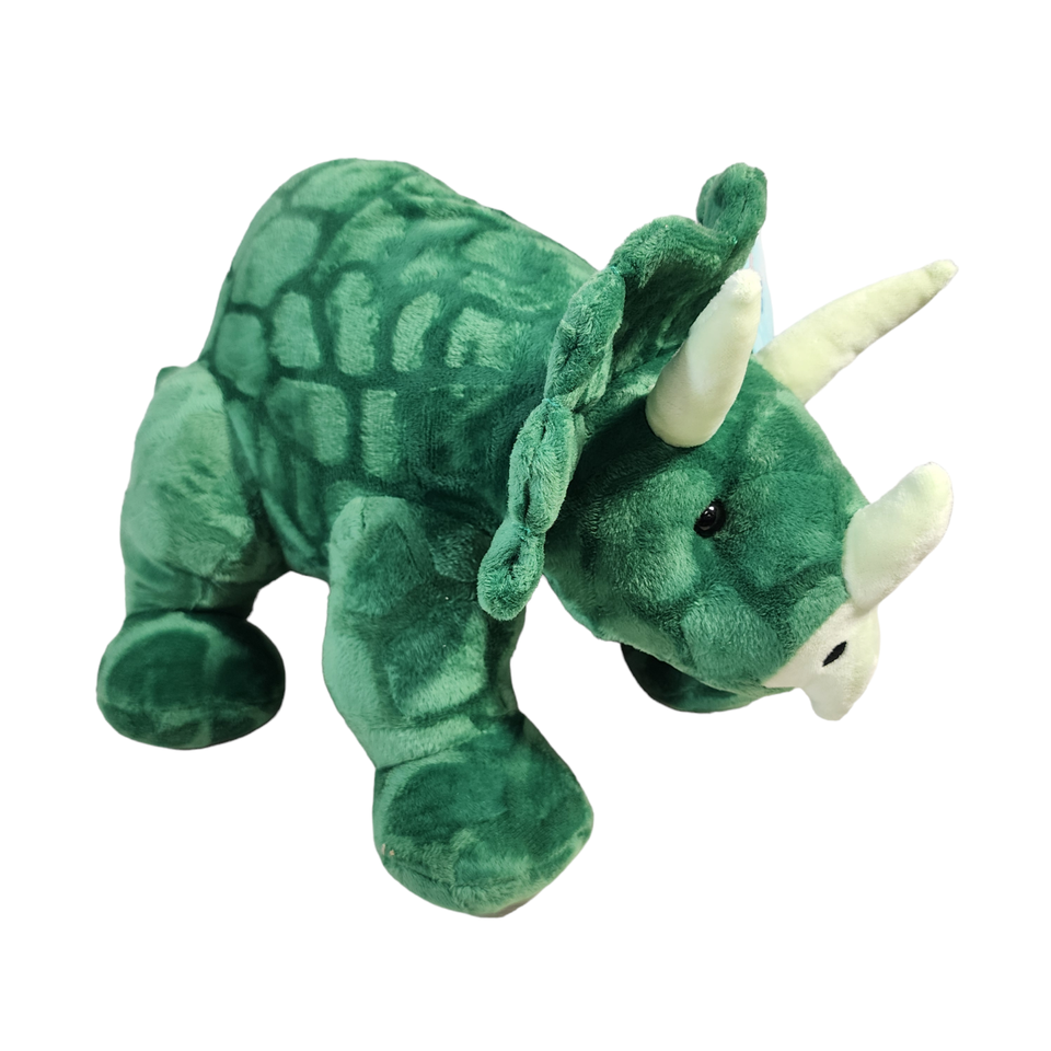 Hug Me Triceratops Green Dinosaur Plush Stuffed Animal Walgreens 18 in