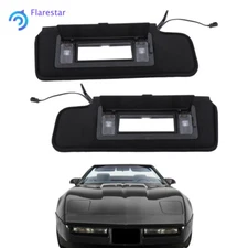 For Chevrolet C4 Corvette 1984-1996 Sun visor Pair W/ Light & Mirror 12459827