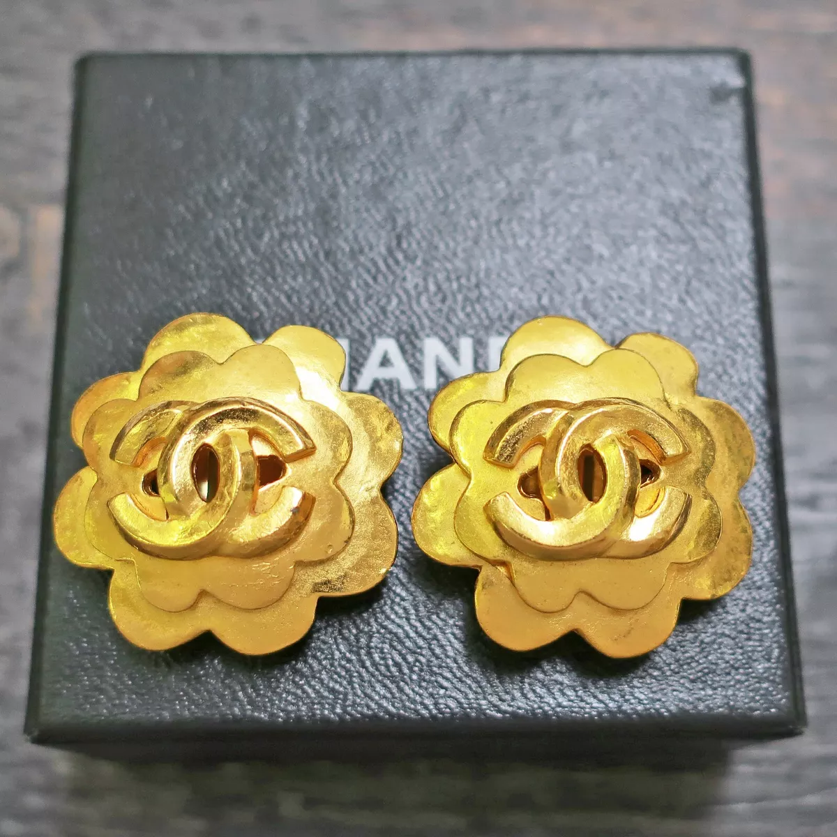 Chanel Rose Earrings