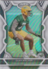 2022 Panini Certified Quay Walker Green Bay Packers Mirror rookie RC /325