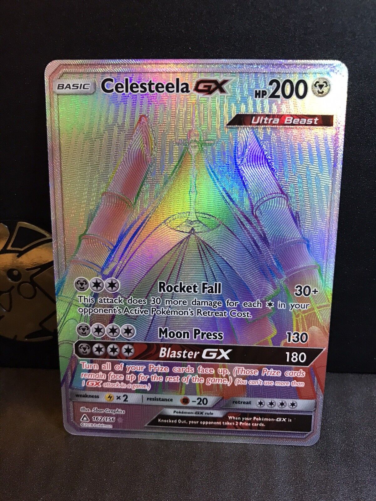 Pokemon GRADED Card - PSA 9: CELESTEELA GX #162 - FULL ART (SUN & MOON:  ULTRA PRISM - SECRET), Hobbies & Toys, Toys & Games on Carousell