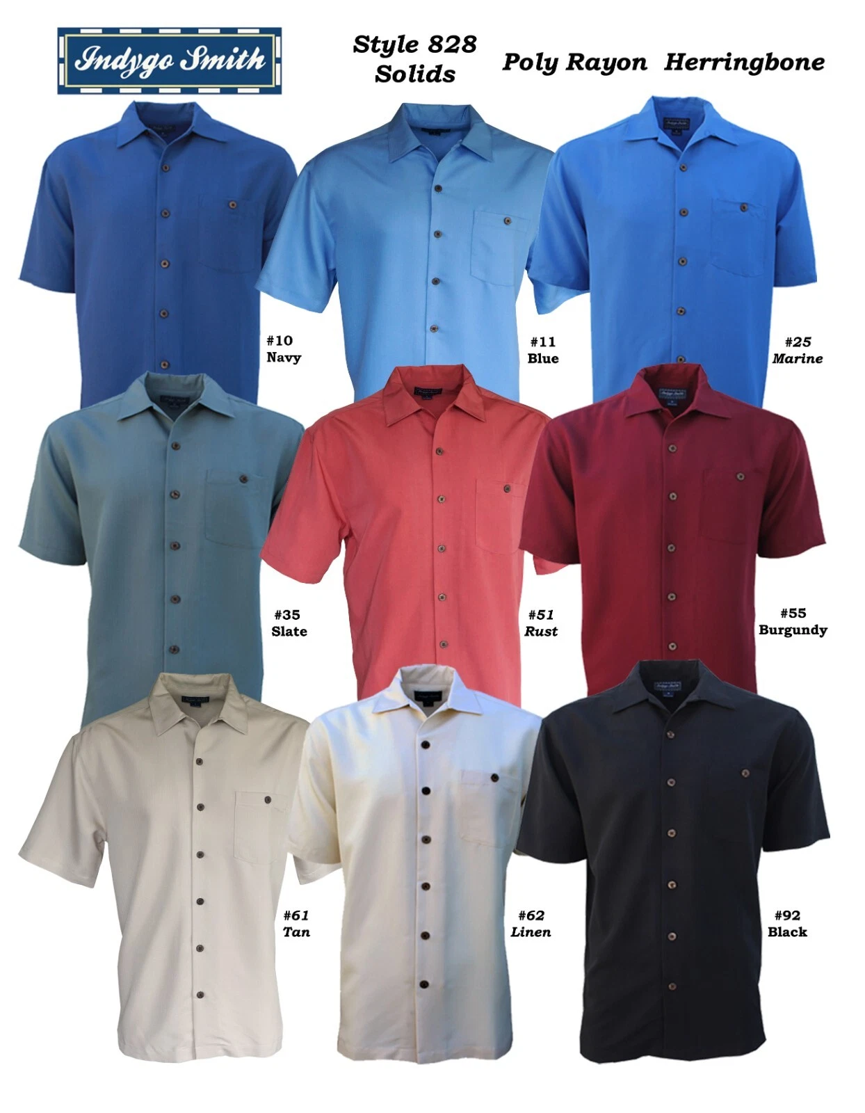Big and Tall Ryon Short Sleeved Shirts