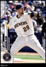 2020 Topps Update #41 Josh Lindblom Brewers 8 - NM/MT