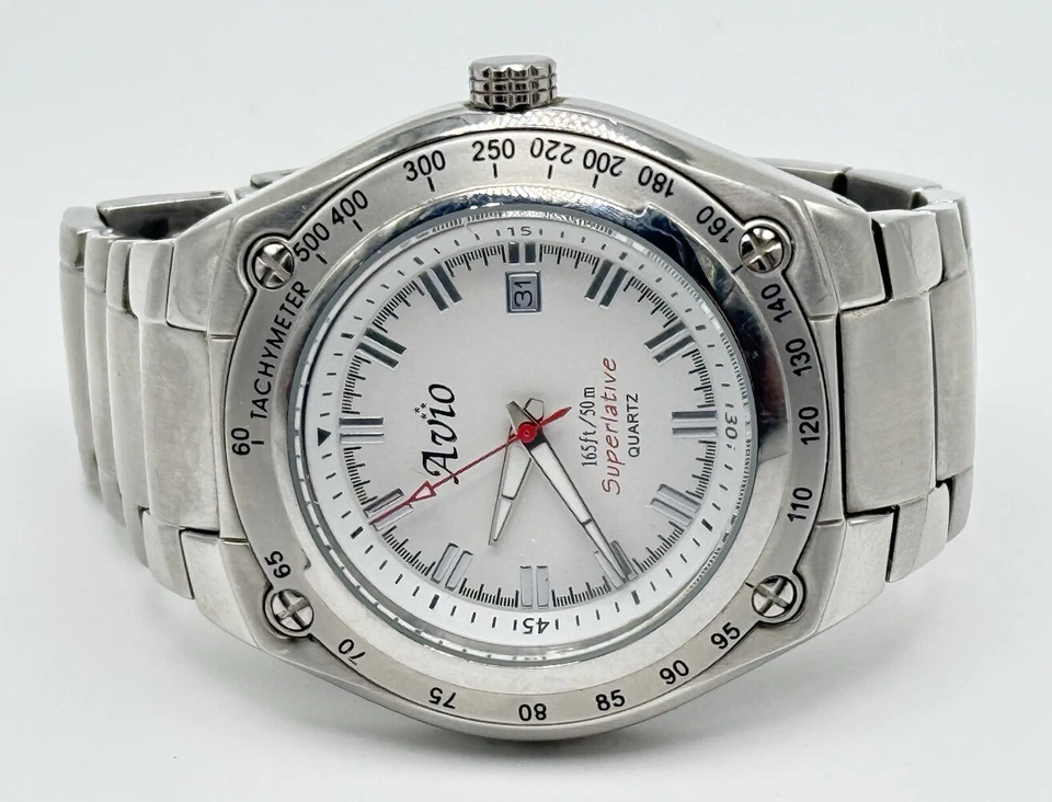 Reloj Avio 165 pies/50 m cuarzo superlativo inajustable Miyota 2115 Japón batería nueva Foto 4 de 4