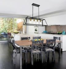 Chandelier 4 Light Fixture Farmhouse for Kitchen Island or Dining Room Ceiling