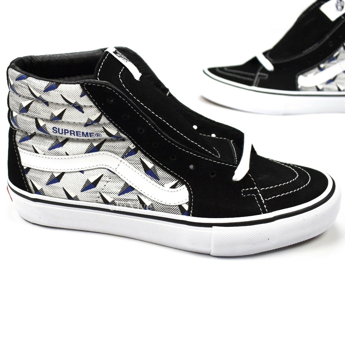 Size 9 - VANS Supreme x Sk8- Pro High Diamond Plate Black
