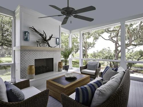 F589-TCL Sundowner 54" Outdoor Ceiling Fan - Textured Coal Finish - Picture 6 of 9