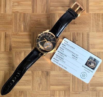 18K Rose Gold Maurice Lacroix Pontos Decentrique GMT Mens Watch