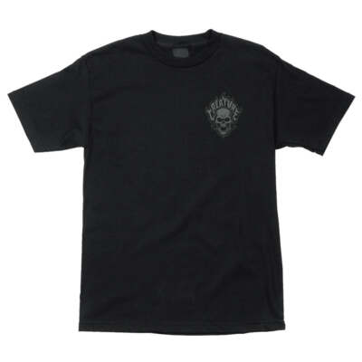 CREATURE Men's S/S T-Shirt BONEHEAD FLAME - Black - Small - NWT - LAST ONE