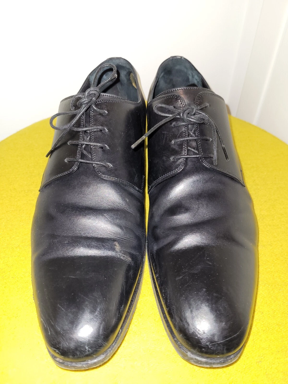 CHAUSSURES DERBY HOMME CHRISTIAN DIOR CUIR NOIR TAILLE 42