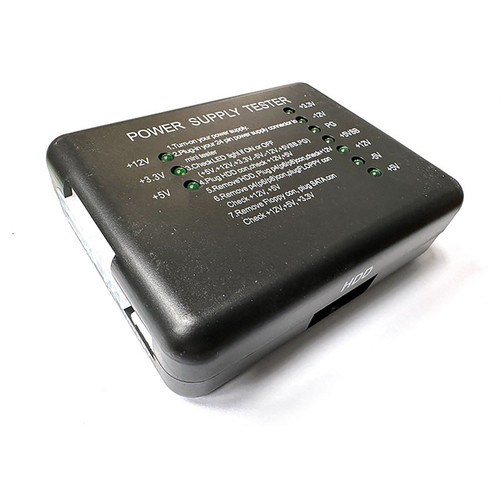 Testeur d'alimentation ATX 20/24 broches vérificateur LED pour mesure compteur d'alimentation pour PC - Photo 2/5