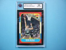 1986 1986/87 FLEER NBA BASKETBALL CARD #73 KEVIN MCHALE KSA 10 GEM MINT '86 GL