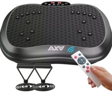 AXV MINI COMPACT TRAVEL Remote Vibration Plate Exercise PLATFORM Machine Black