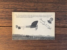 Vintage 1910 French Aviator "Monoplan Bleriot XIV" Plane Signed Photo Postcard