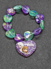Disney Frozen Sisters Forever Heart Bead Bracelet Kids