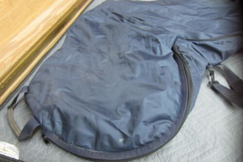 Dura-Tech Padded English Saddle Cover Carrier Bag with Zipper Dark Blue - Picture 4 of 11