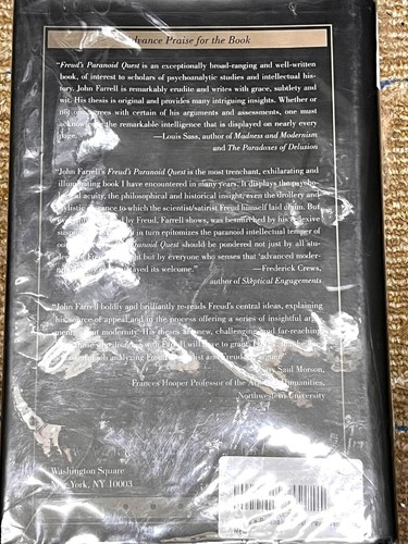 Freud's Paranoid Quest: Psychoanalysis and Modern Suspicion $95 NEW #5 - Picture 2 of 3
