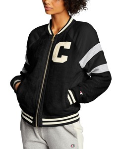 champion fleece bomber jacket