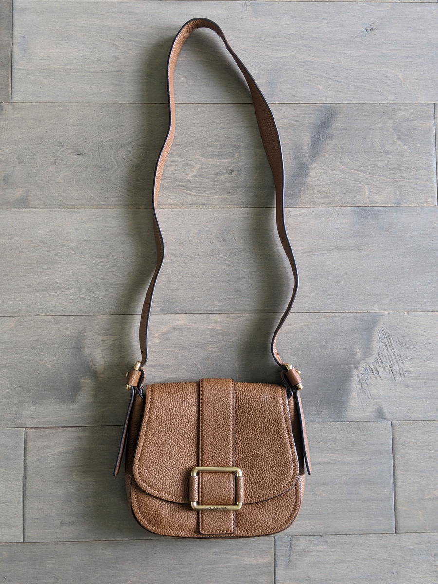 特別価格！日本未入荷！Michael kors Saddle Crossbody 2WAY Michael Kors Large Maxine Saddle Crossbody Bag Cognac
