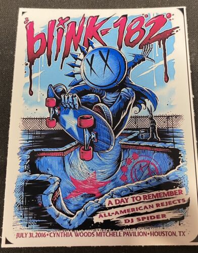 Blink 182 Sticker Guitar/case/laptop/skateboard Vinyl Cut - Zdjęcie 1 z 2