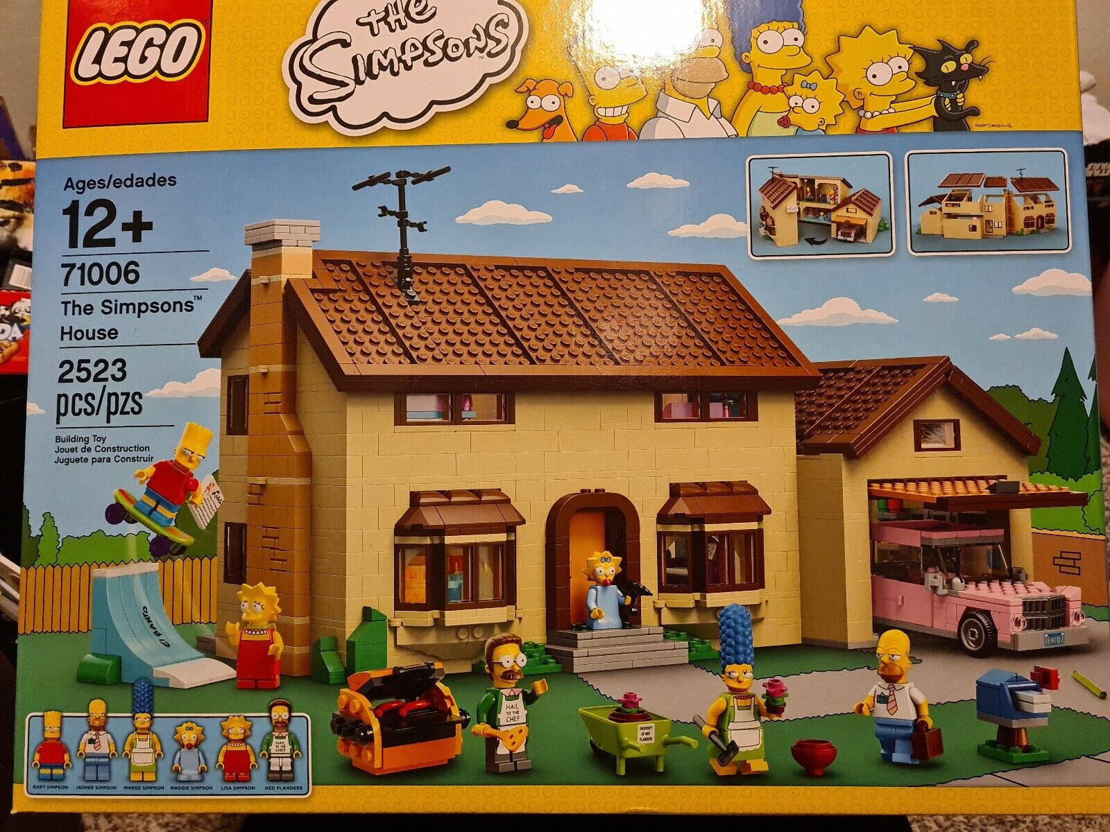 Lego 71006 THE SIMPSONS HOUSE Homer Bart Flanders Marge Maggie Car New  Sealed