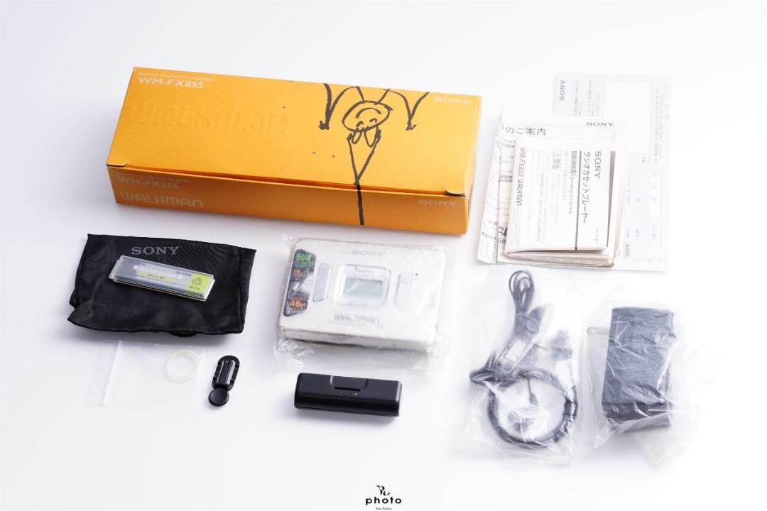 SONY WALKMAN Radio Cassette Player WM-FX855 Silver W/Box Tested