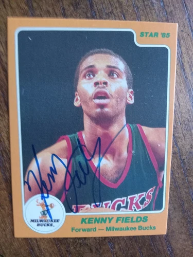New Listingautograph kenny fields 1985 star card