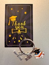 2026 Graduation Congrats Keychain Cap Diploma Book Free Gift - 2
