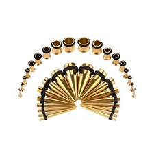 36PC Ear Stretching Kit 14-00G Ear Gauge Stretching Kit Gauges for Ears Stret...