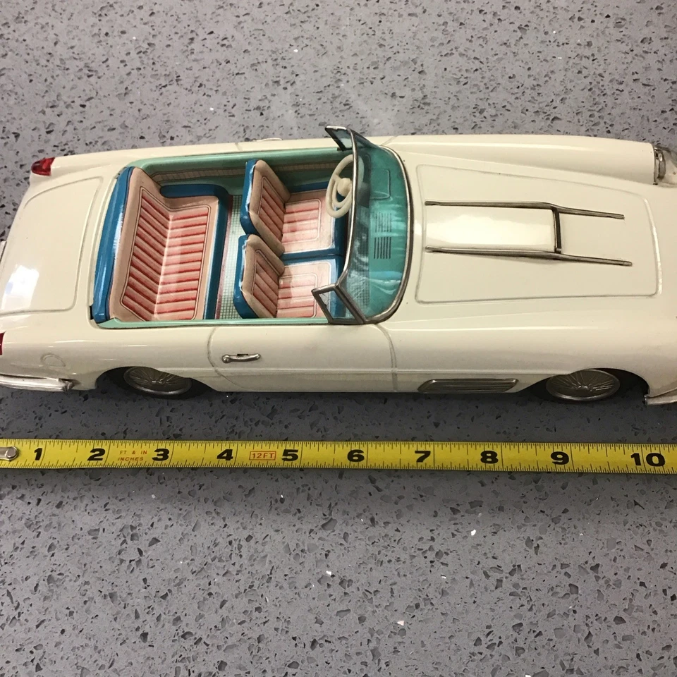 Coche deportivo Bandai Ferrari motor de fricción estaño hecho en Japón Foto 4 de 4